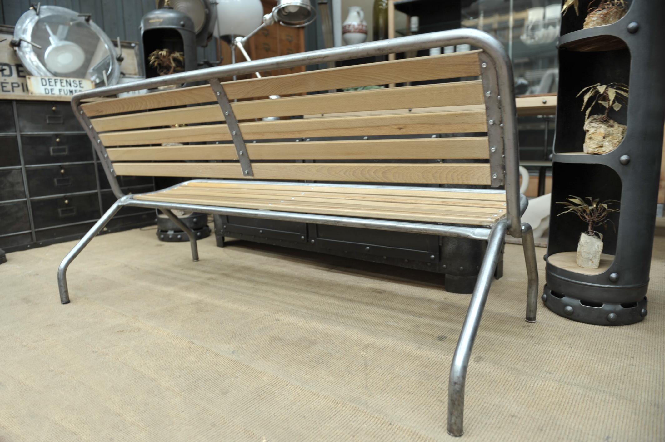 metal folding bench