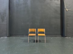 Sedie per bambini in metallo e betulla