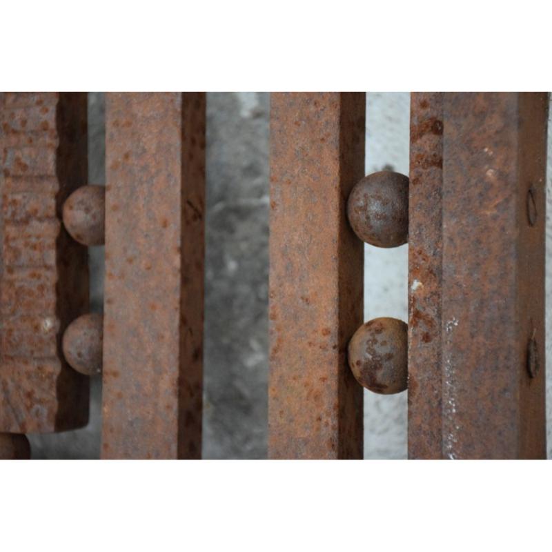 Metal and Bronze Ironwork Entrance Door by Charles Piguet Lyon, 1919 For Sale 6