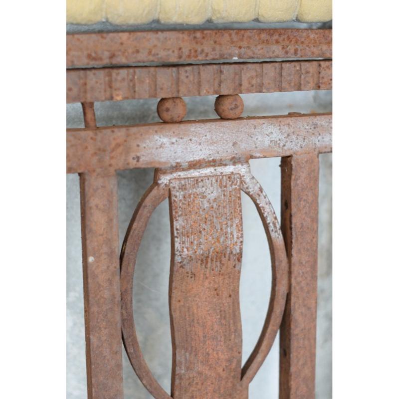 20th Century Metal and Bronze Ironwork Entrance Door by Charles Piguet Lyon, 1919 For Sale