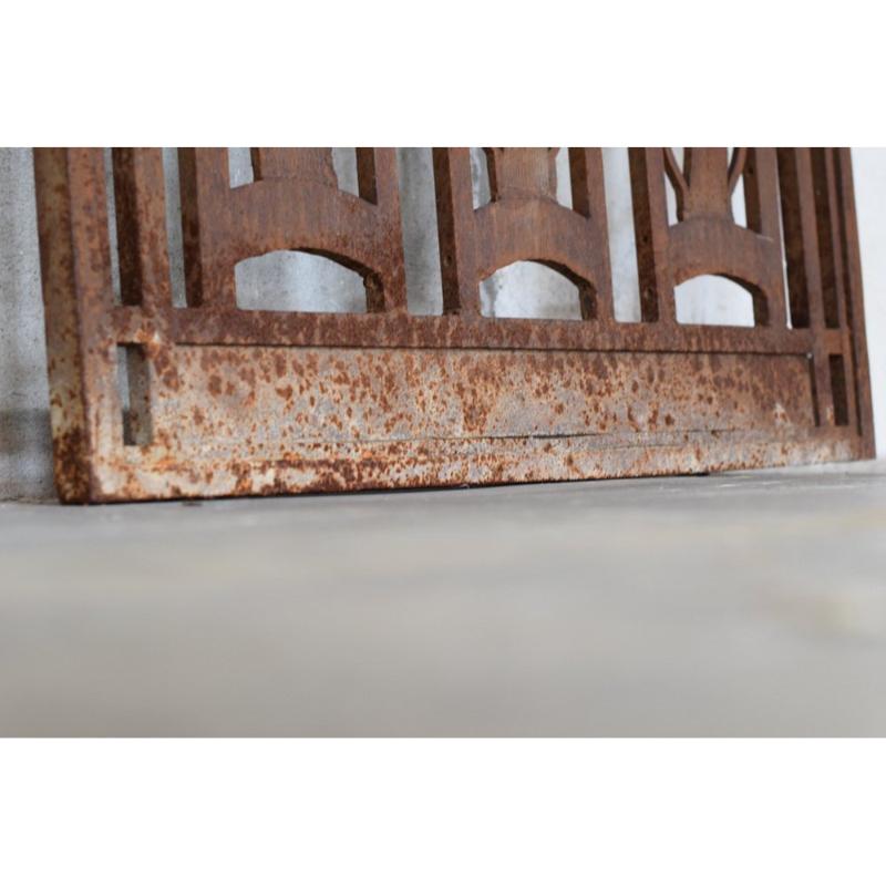 Metal and Bronze Ironwork Entrance Door by Charles Piguet Lyon, 1919 For Sale 3