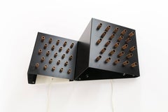 Metal and Copper Clair-Obscur Wall Lamp by RAAK, Amsterdam, 1960s