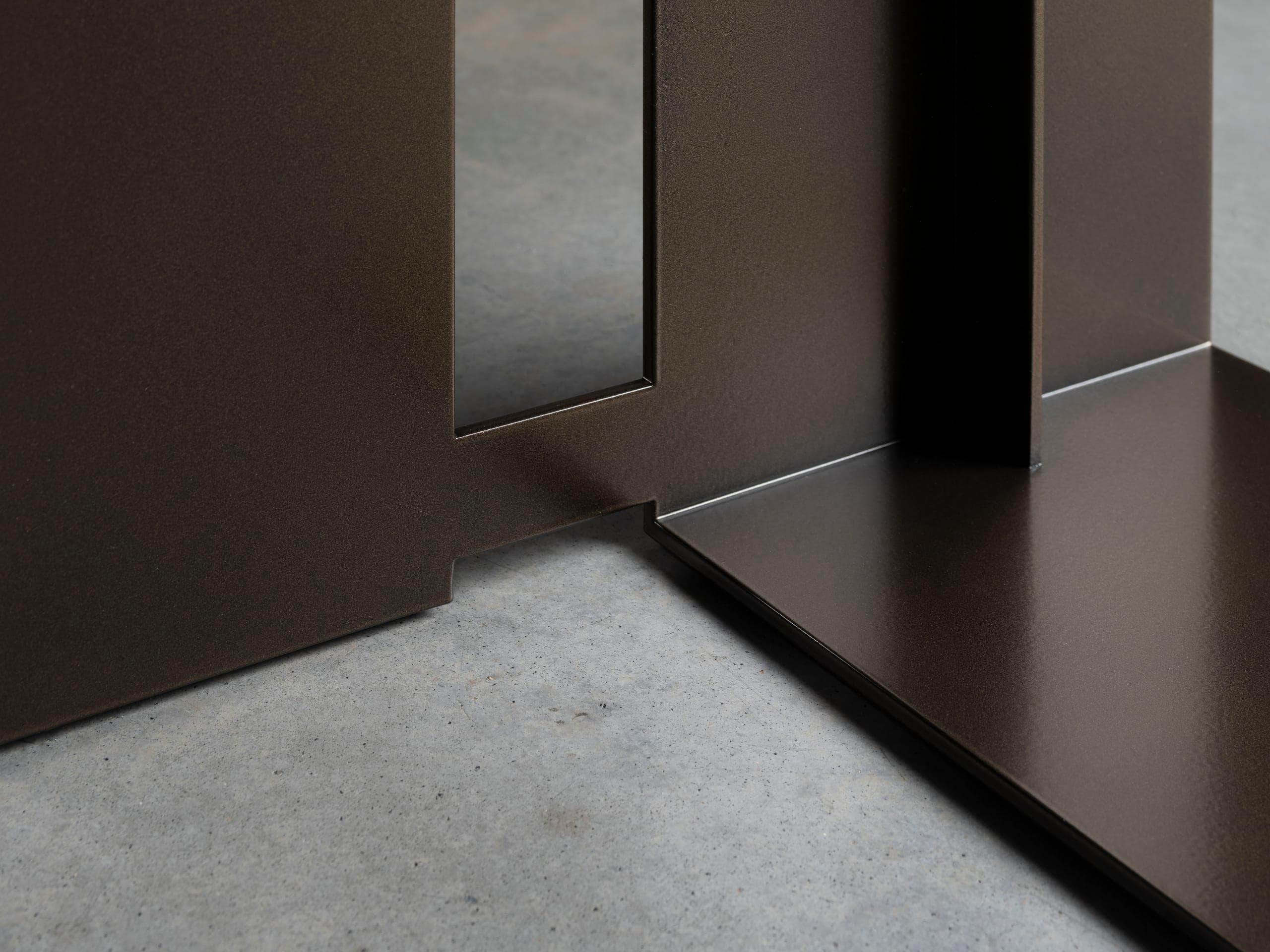 Banc en métal et tissu 3