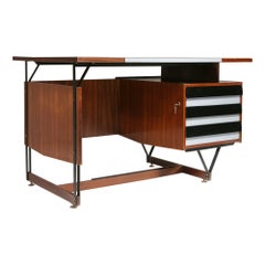 Schreibtisch aus Metall und Formica von Enzo Strada für F.lli Tenani, Italien, 1960er Jahre
