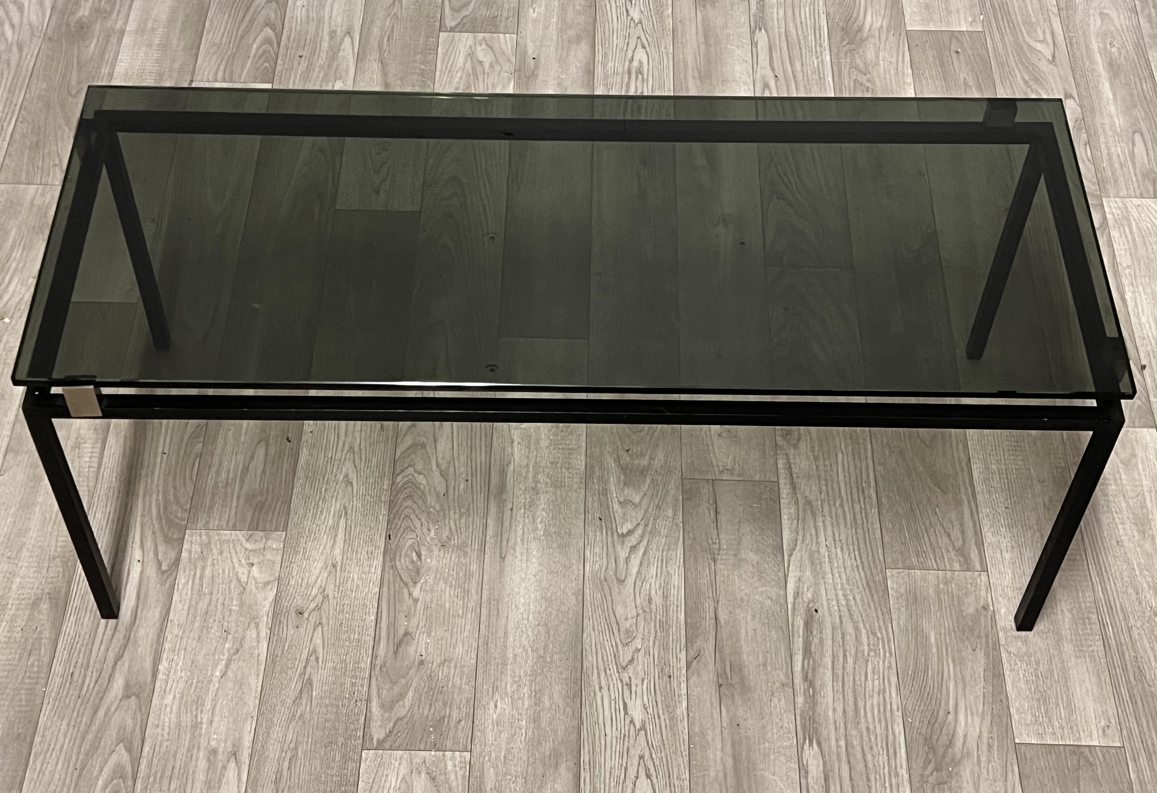 Couchtisch aus Metall und Glas von Fontana Arte im Angebot 2