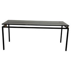 Couchtisch aus Metall und Glas von Fontana Arte