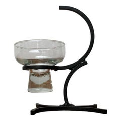 Chandelier danois en métal et verre, années 1960