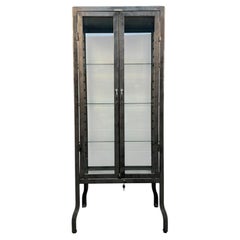 Metal and Glass Doctors Display Cabinet by Dulton