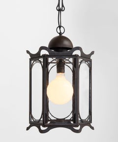 Lanterna in metallo e vetro, Made in Italy