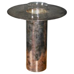 Metal and glass Maison Christofle vase
