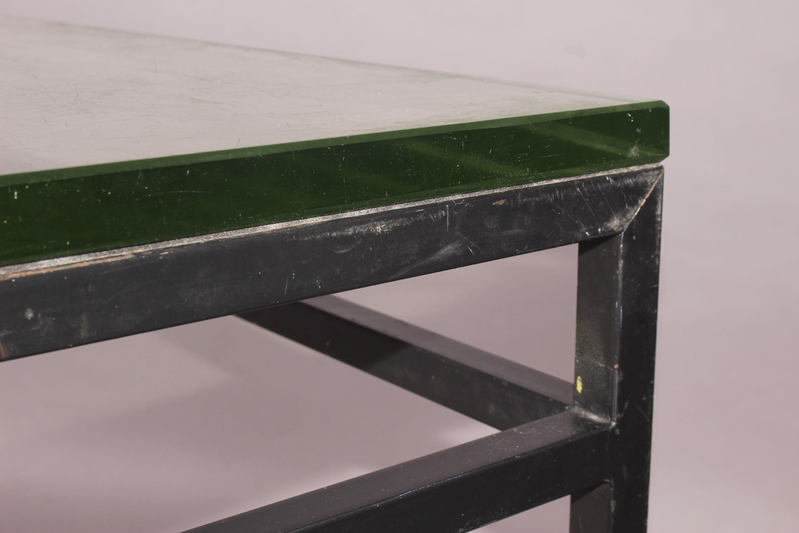 Metal and Glass Moderniste Desk For Sale 1