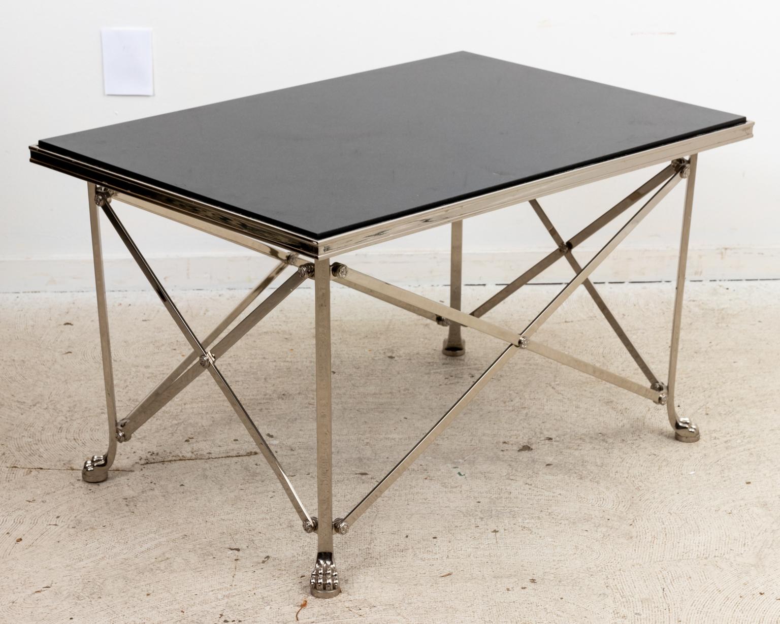 20th Century Metal and Granite Tea Table by Ralph Lauren