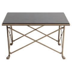 Vintage Metal and Granite Tea Table by Ralph Lauren