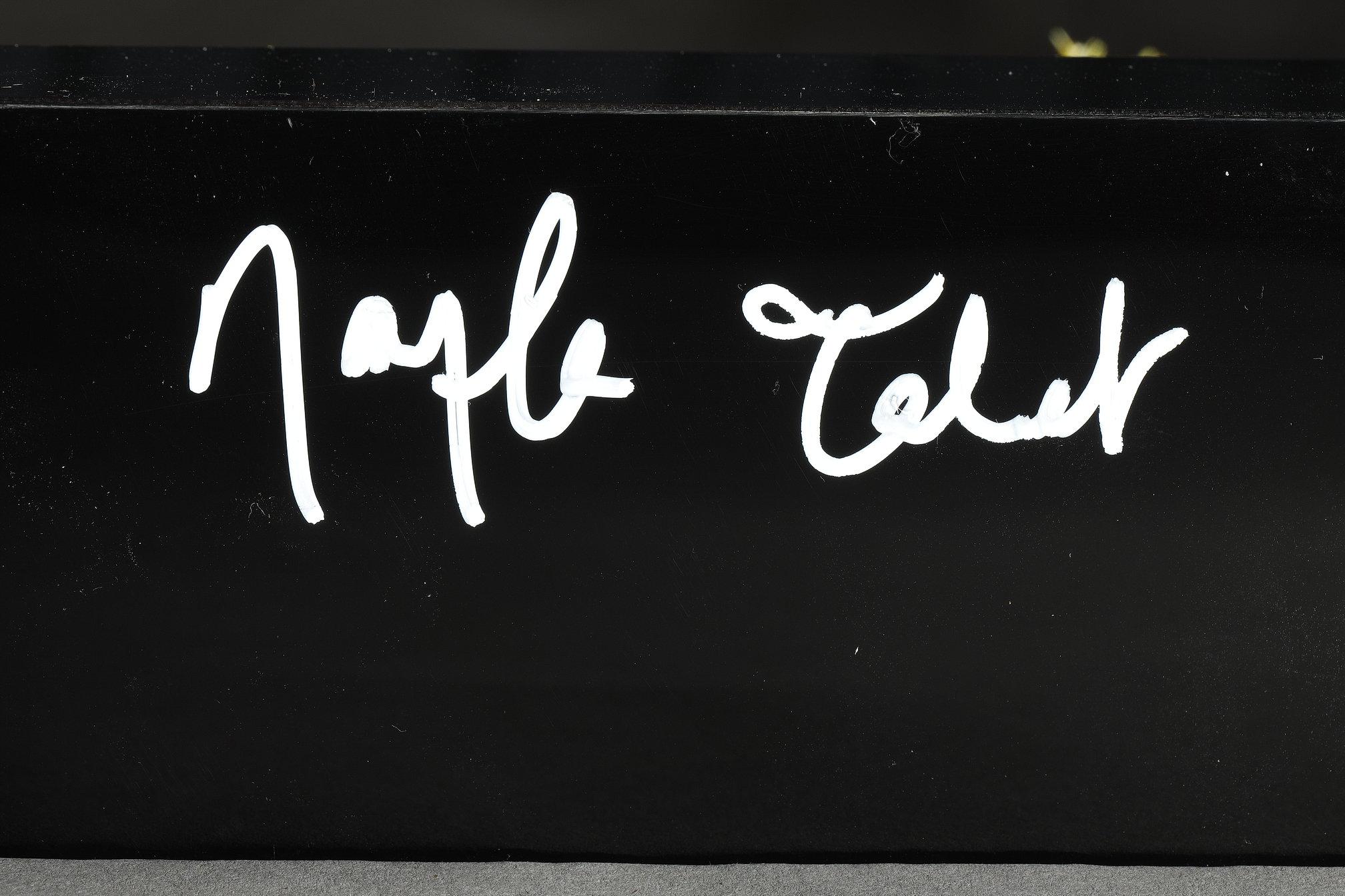 Metal and paper creation by Lebanese artist Nayla Tabet, Yellow Tree For Sale 15