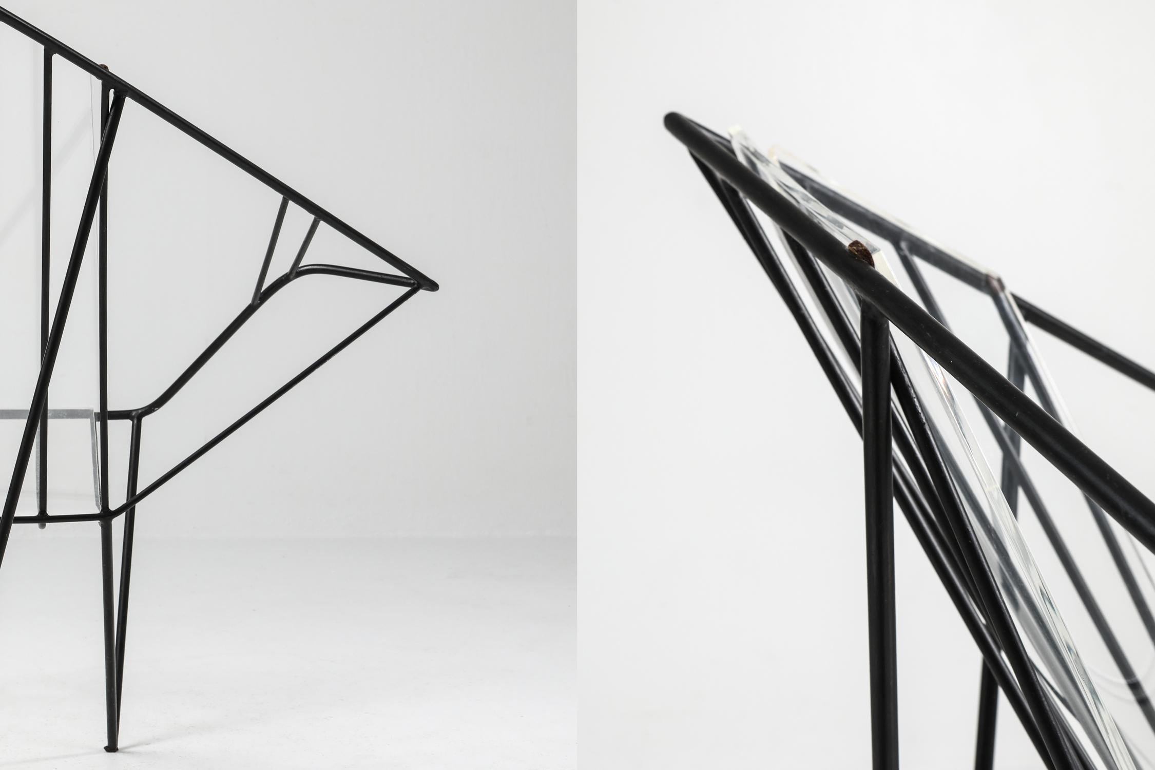 Metal and Perspex Chair 1