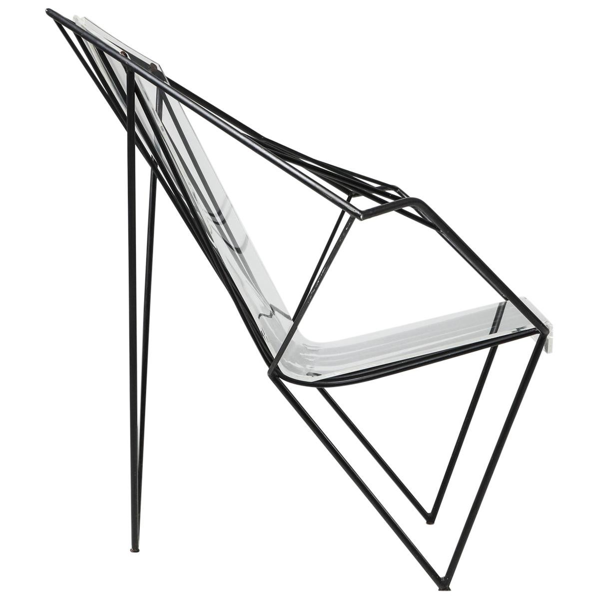 Metal and Perspex Chair