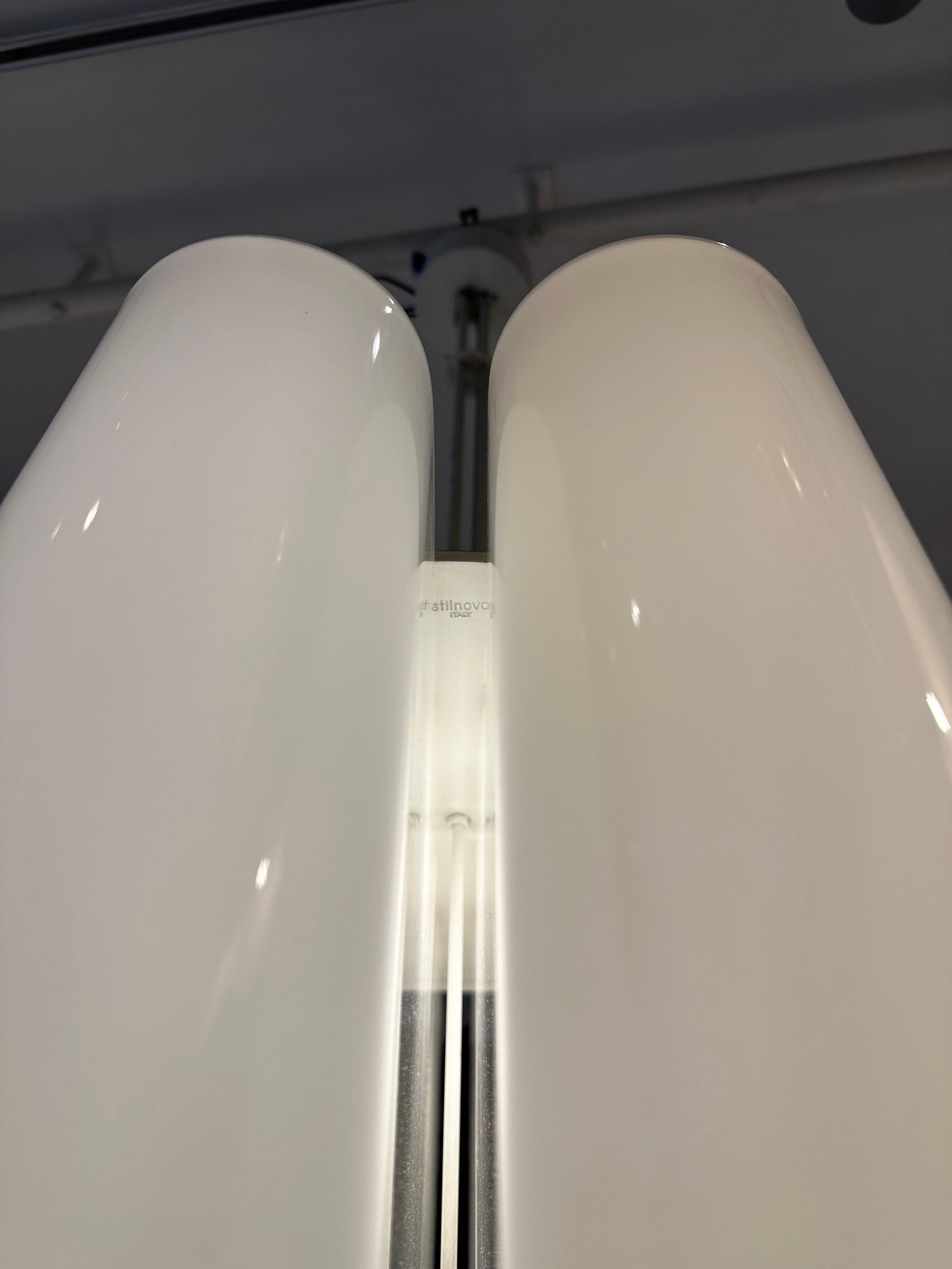 Metal and Plexi Ciondolo Ambasciata Chandelier by Vittorio Introini for Stilnovo For Sale 2