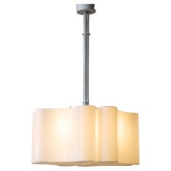 Metal and Plexi Ciondolo Ambasciata Chandelier by Vittorio Introini for Stilnovo