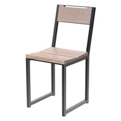 Metal and Solid Wood Modern "Vista" Chair