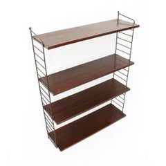 Metal and Teak Shelving Unit, 1960s