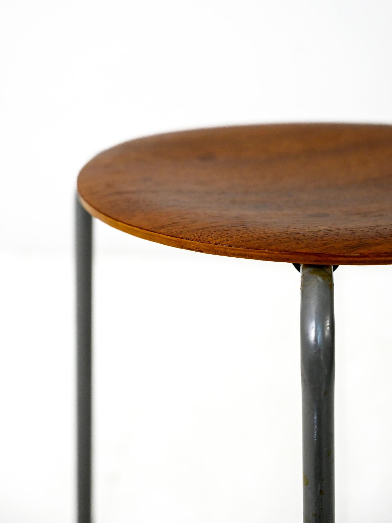 vintage teak stool