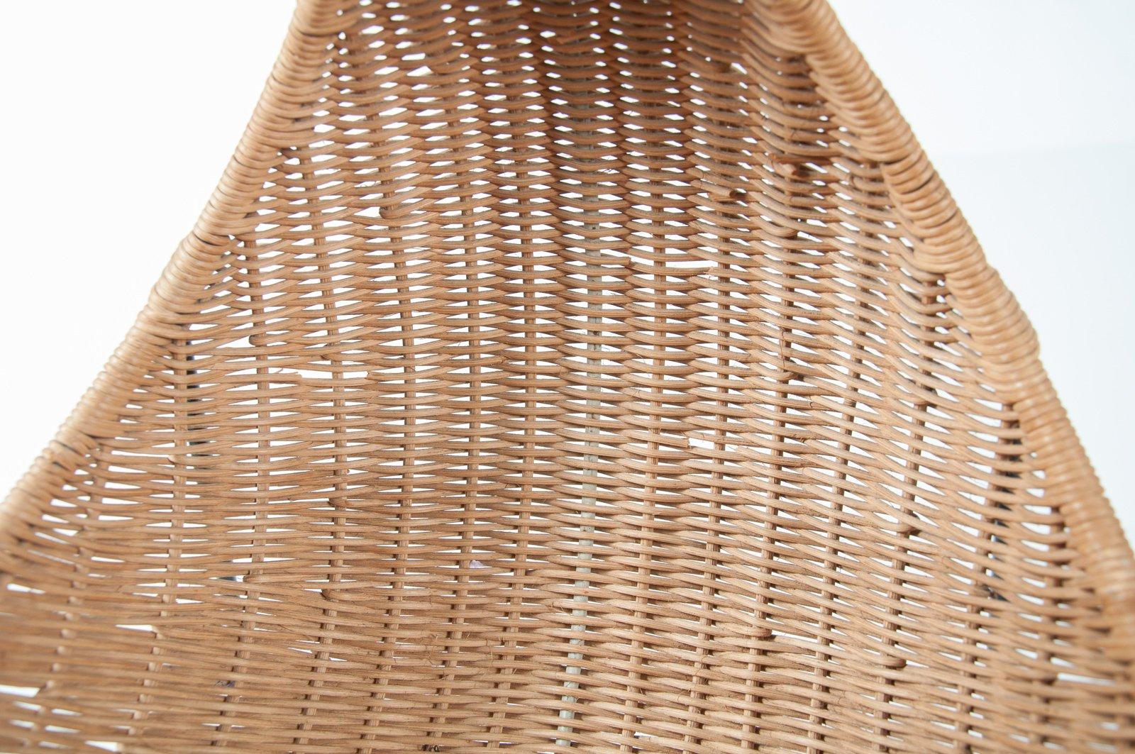 Metal and Wicker magazine basket 4