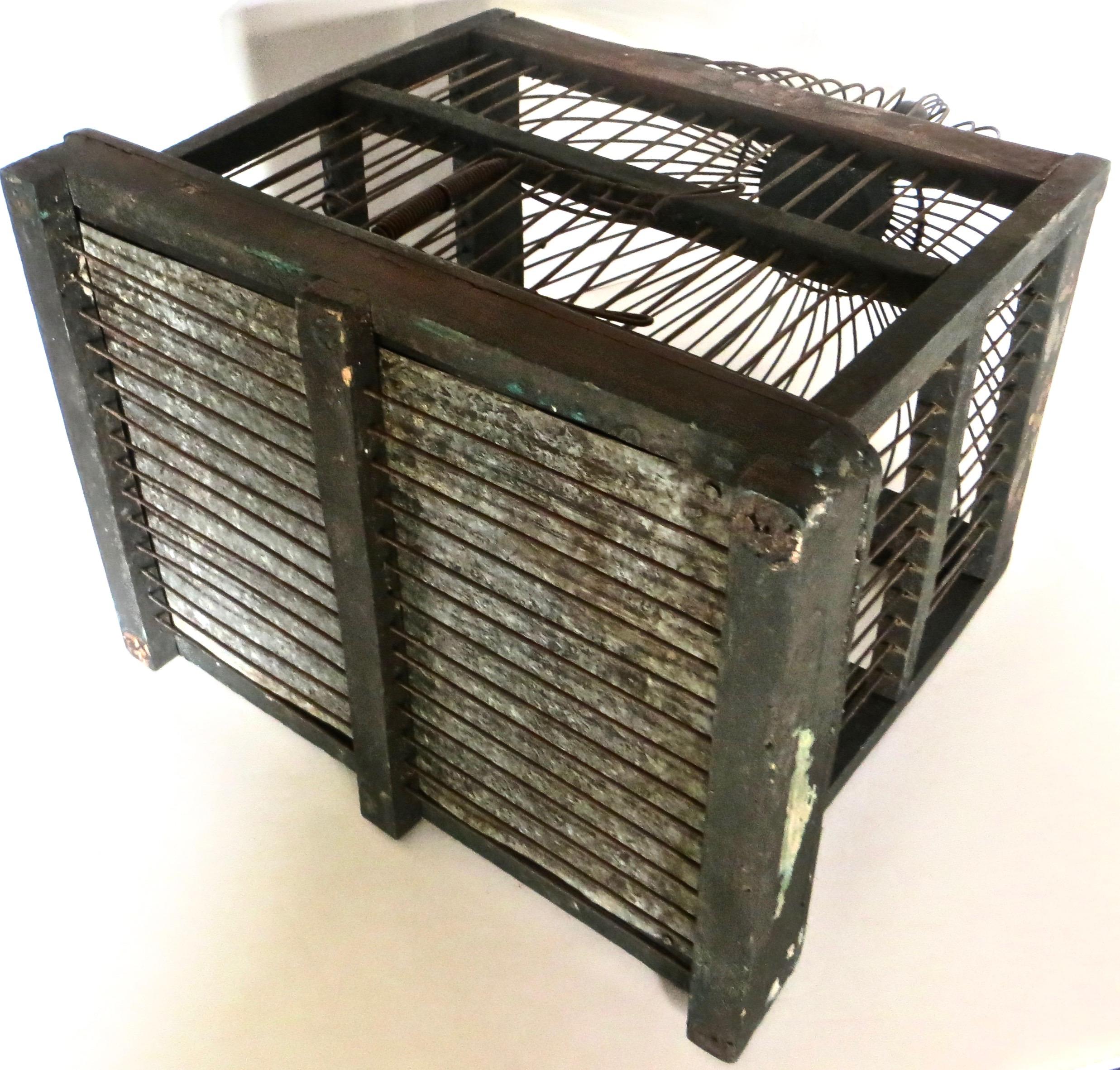 vintage iron bird cage