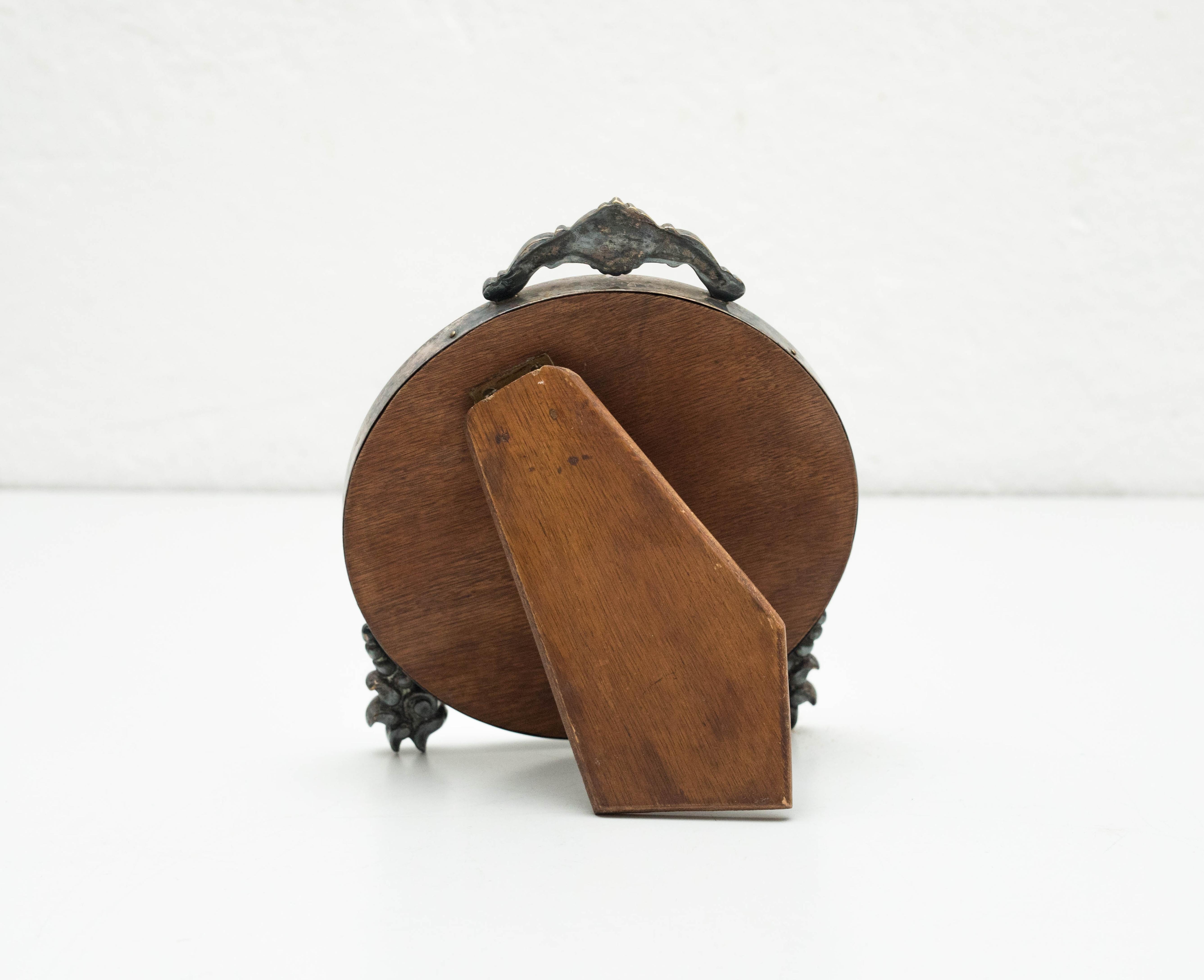 Mid-20th Century Metal and Wood, Mirror, circa 1930