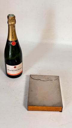 Boîte coulissante en métal et Wood - France, années 1970 - Dans le style de Maria Pergay