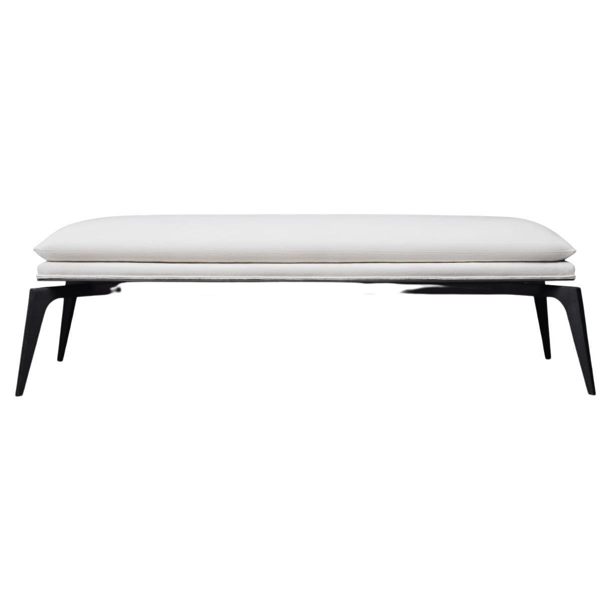 Metal Arsizio Bench with Upholstered Seat