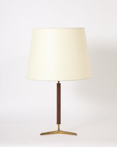 Metal Arte Stitched Leather Lamp, Spain 1960's