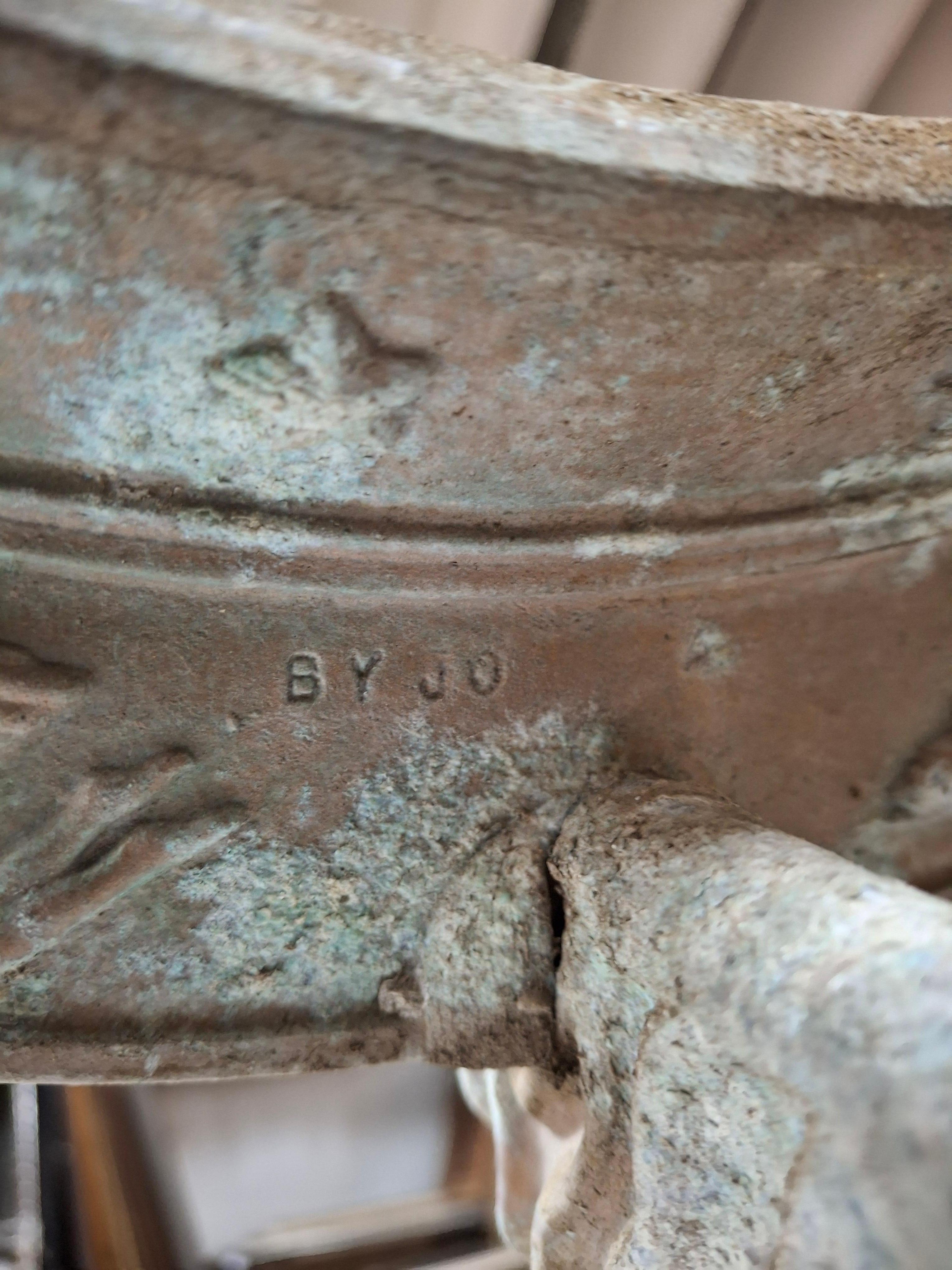 Metal Atlas Armillary Sundial Circa 1930's 2