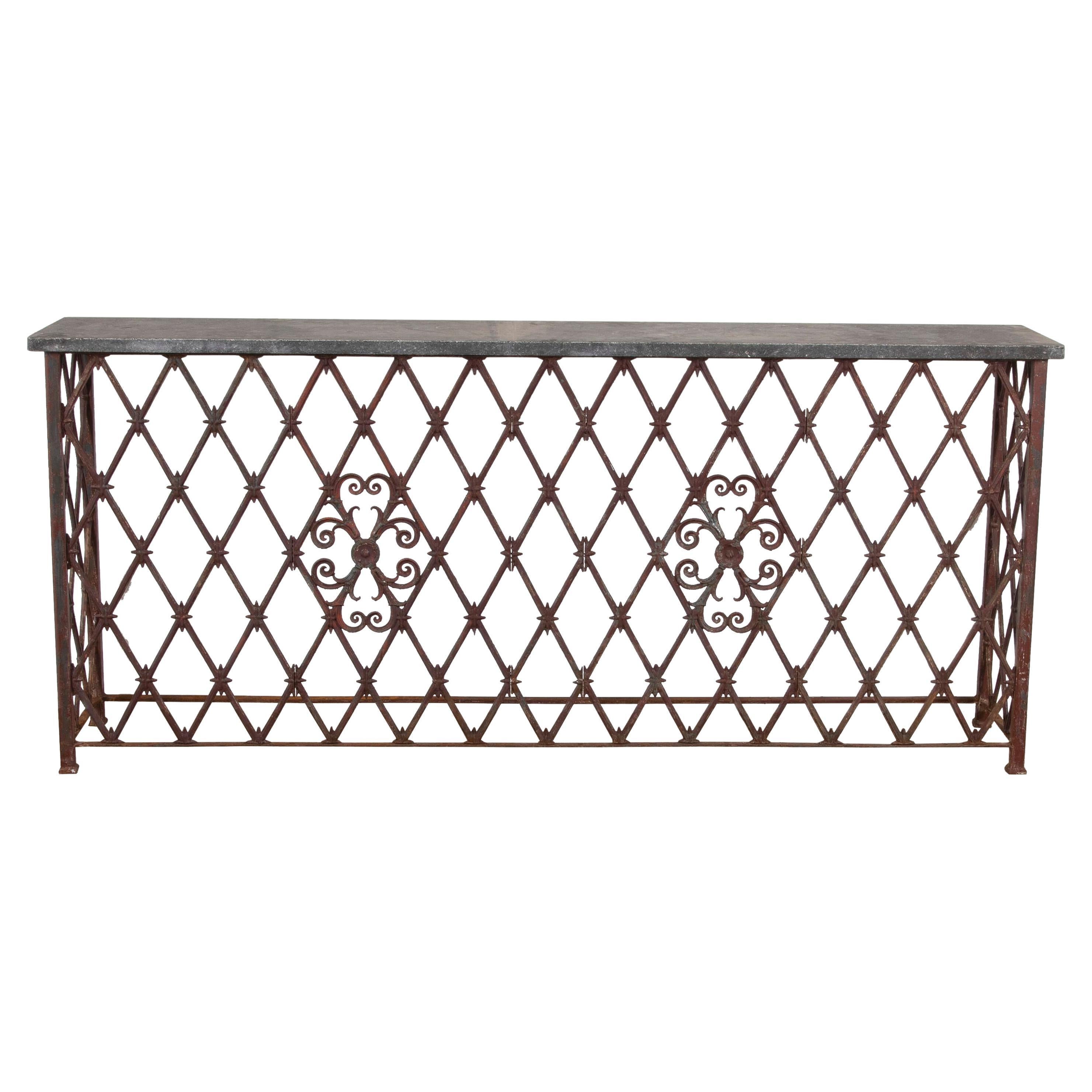 Metal Balcony Console For Sale
