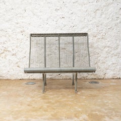Metal Bench Version “Perforano” by Oscar Tusquets for BD Barcelona, circa 1980