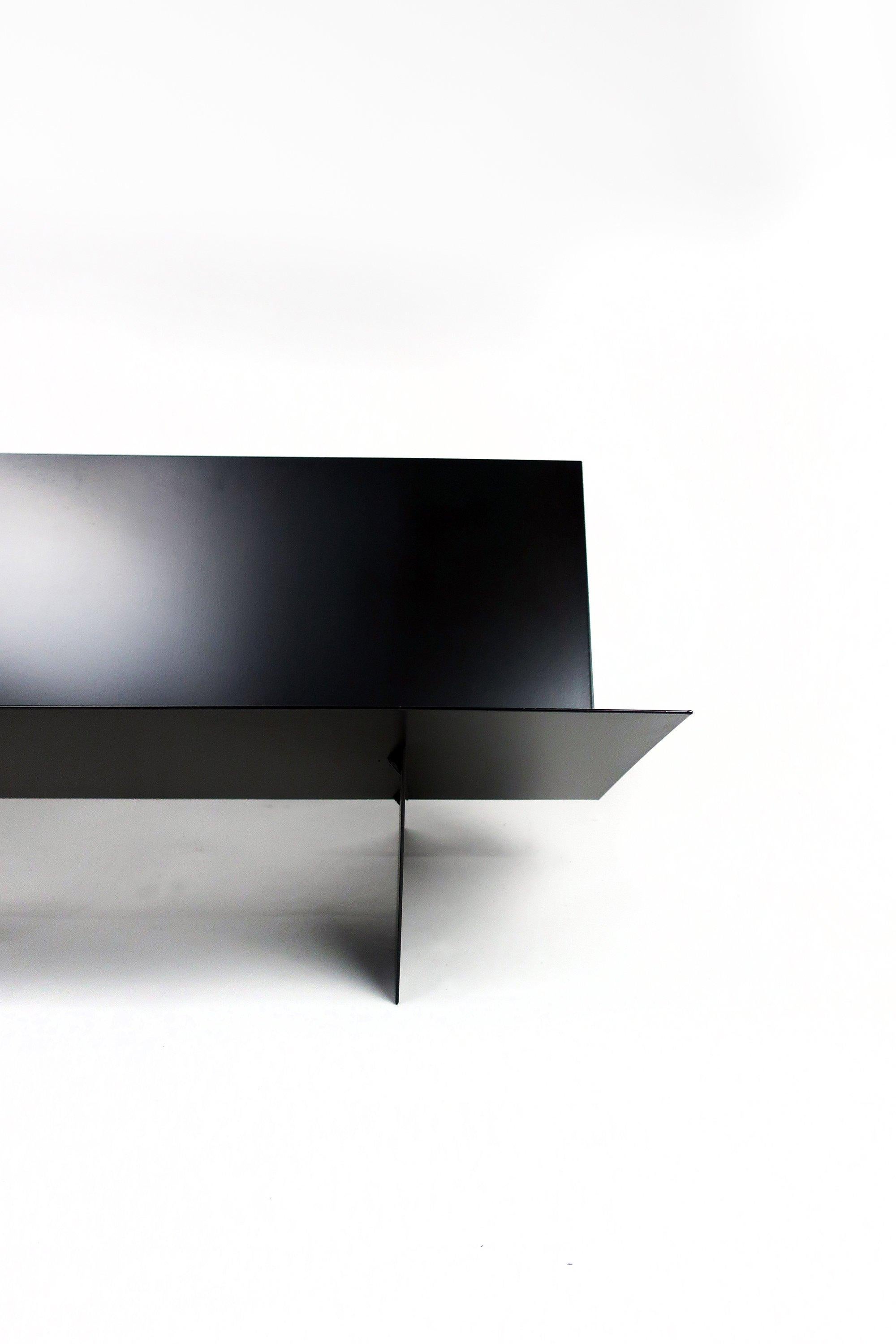 Contemporary Metal BG Record Shelf by Tenon Design