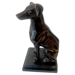 Metal Black Labrador Dog Bookend