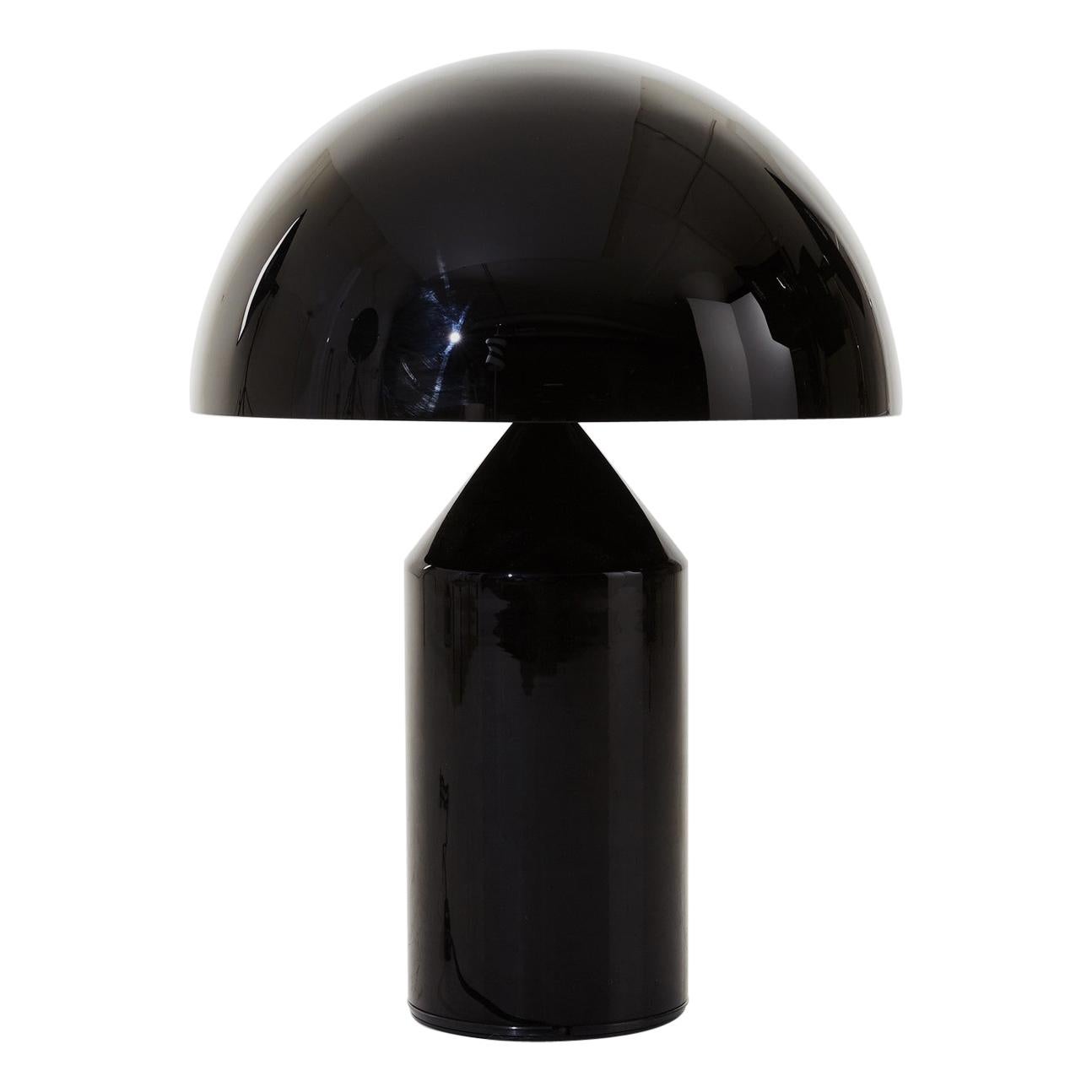 Metal Black/White Table Lamp Atollo 233 by Vico Magistretti for Oluce