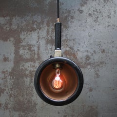 Nickel plated & Black Wood Photography Dark Room Work Light Pendant Lamp
