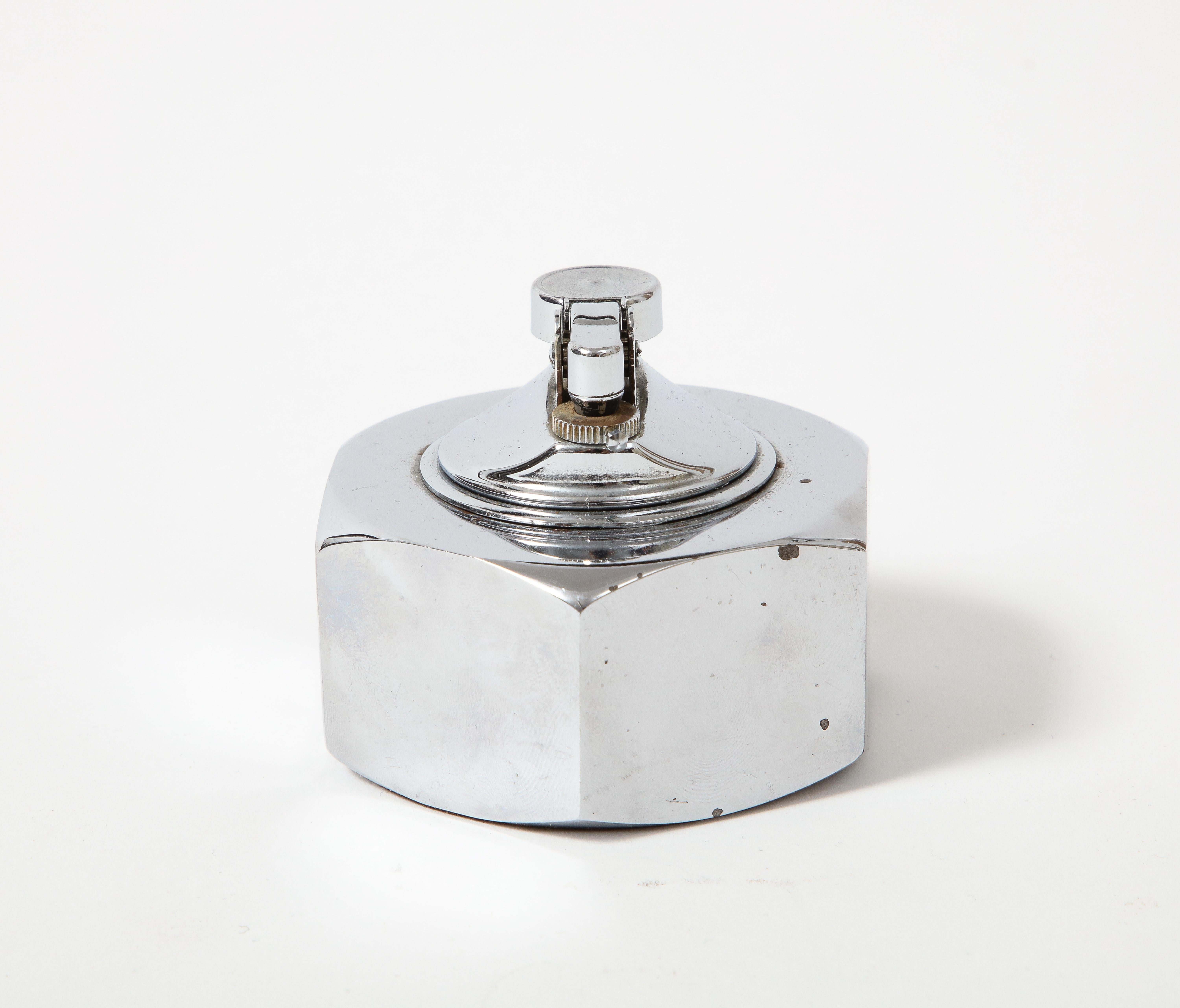 Metal Bolt Shaped Tabletop Lighter,  France, c. 1960 For Sale 4