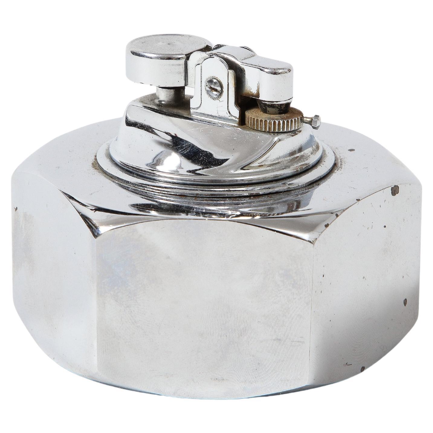 Metal Bolt Shaped Tabletop Lighter,  France, c. 1960