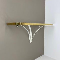 metal Brass Etagere Wall Board "rigituelle" Mathieu Mategot attrib., France 1950