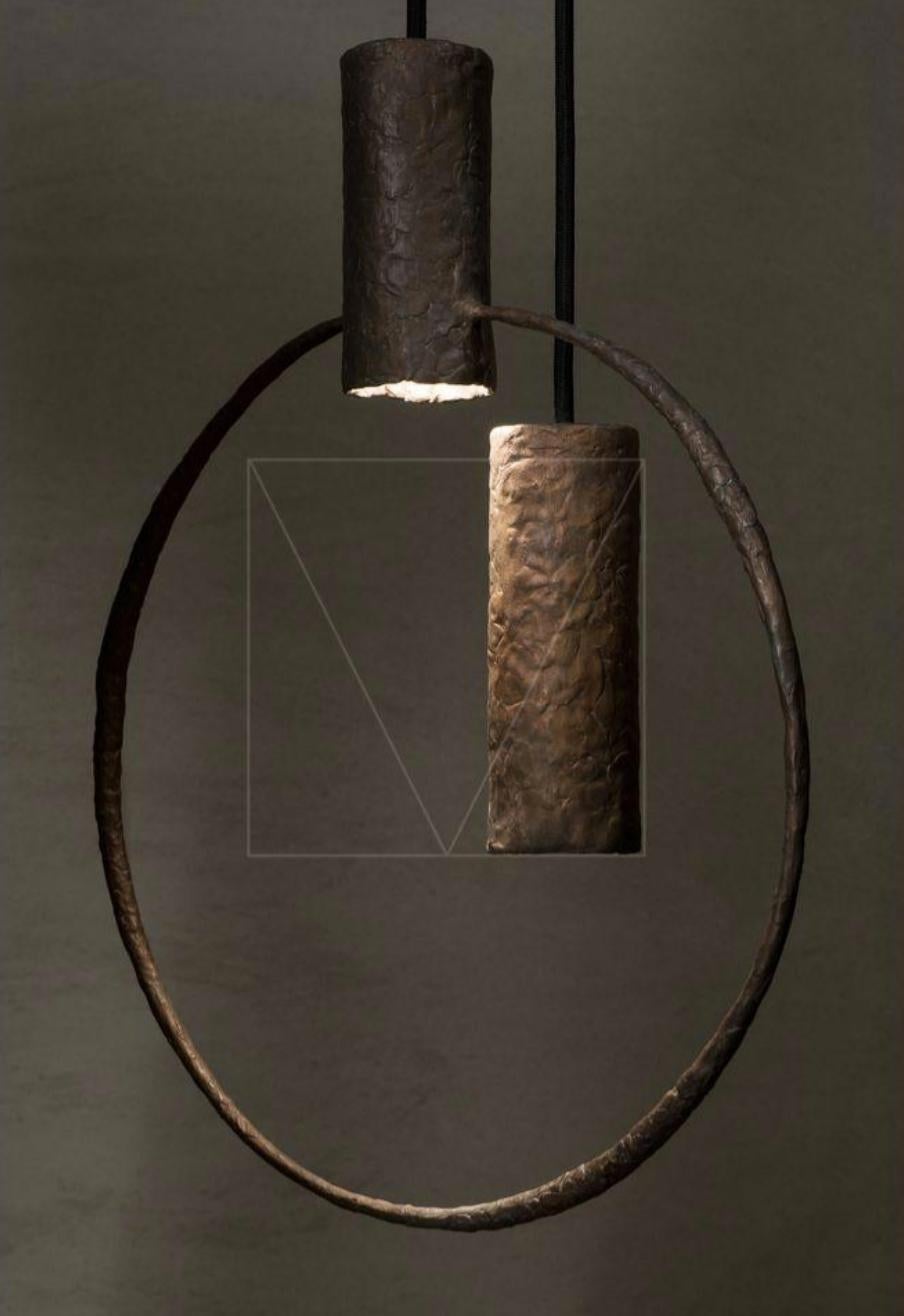 Modern Metal Bronze Set Pendant Lamp by Makhno Studio