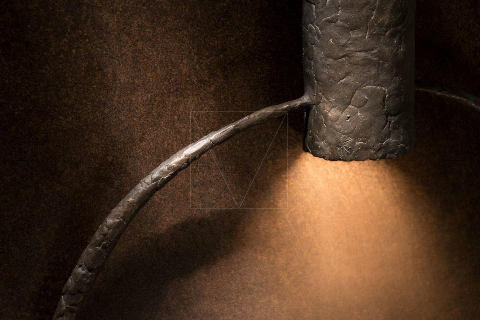 Metal Bronze Set Pendant Lamp by Makhno Studio In New Condition In Geneve, CH