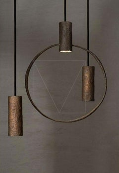Metal Bronze Set Pendant Lamp by Makhno Studio