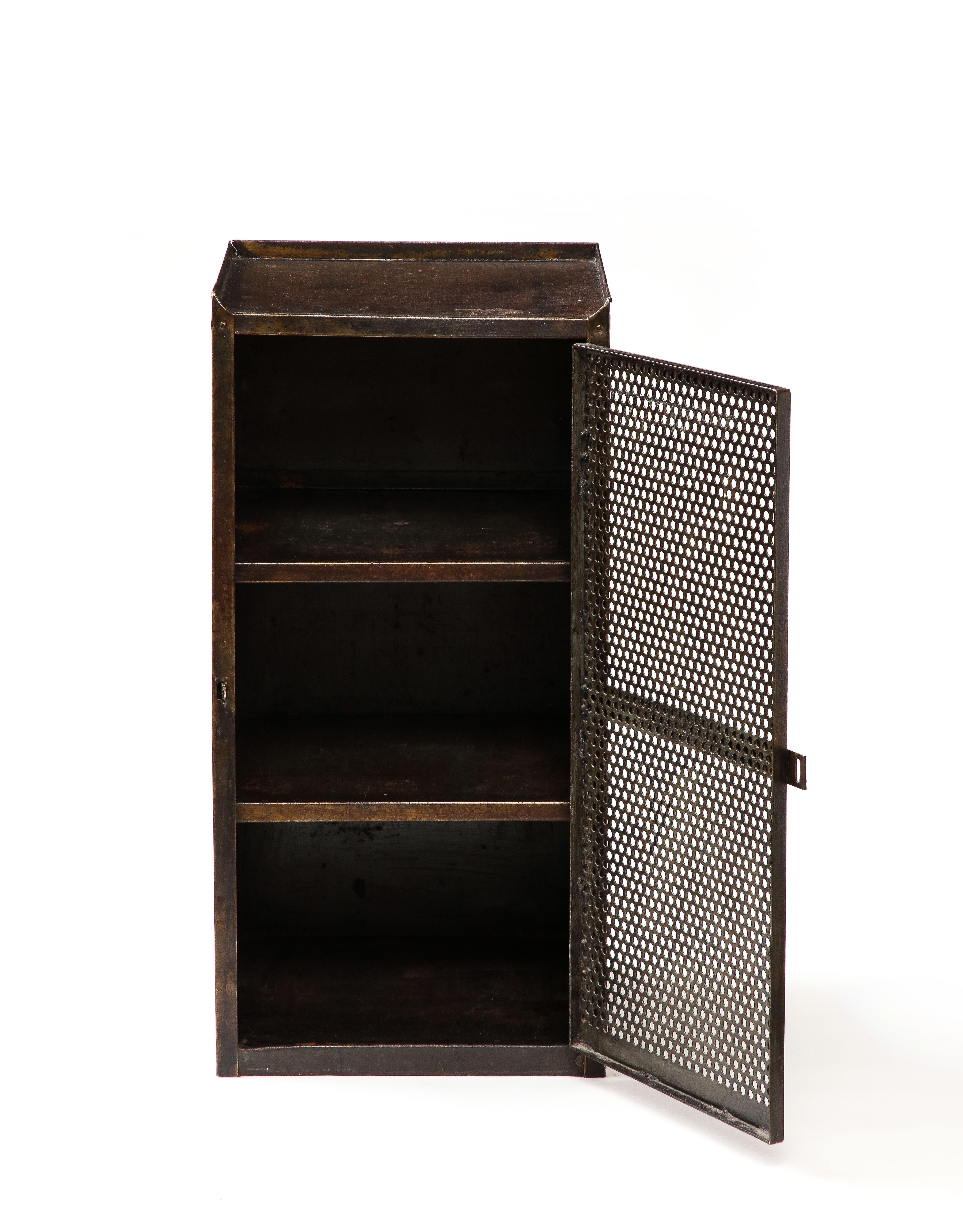 Metal Cabinet, Italy, c.1960 In Good Condition For Sale In New York City, NY