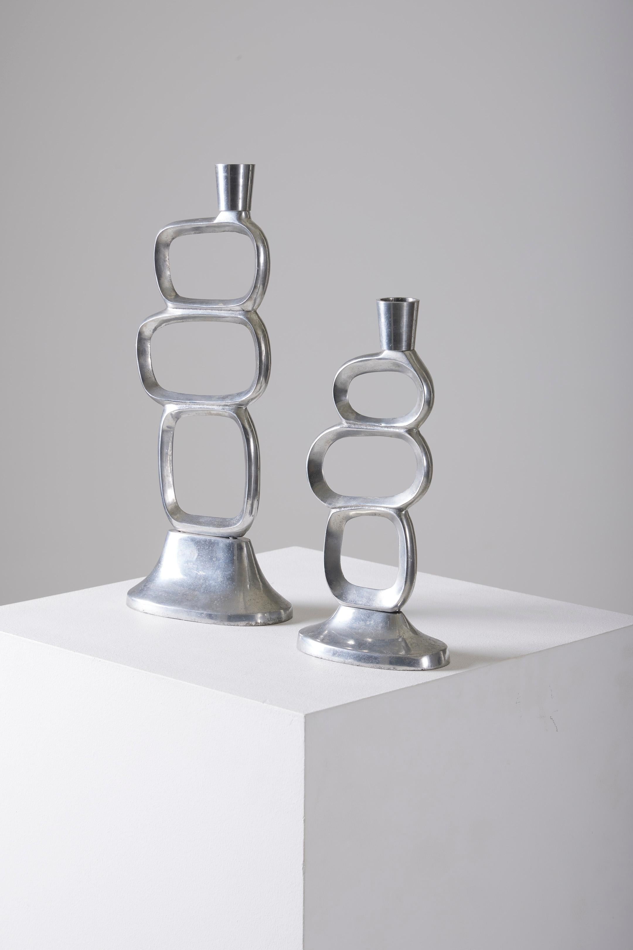 Vintage aluminum candlestick by English designer Matthew Hilton from the 1980s, England. Very good condition.
LP3040