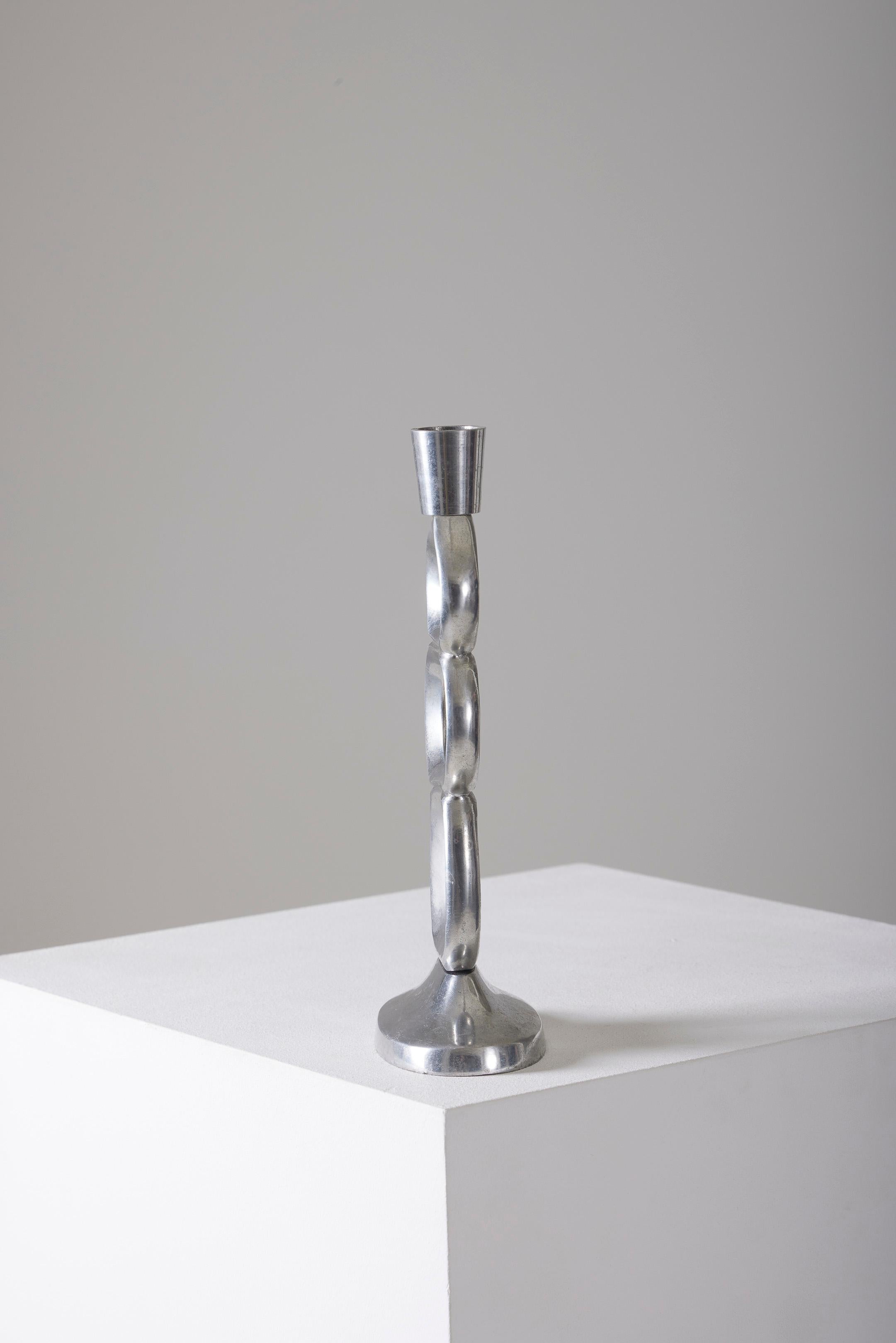 Metal candle holder by Matthew Hilton For Sale 1