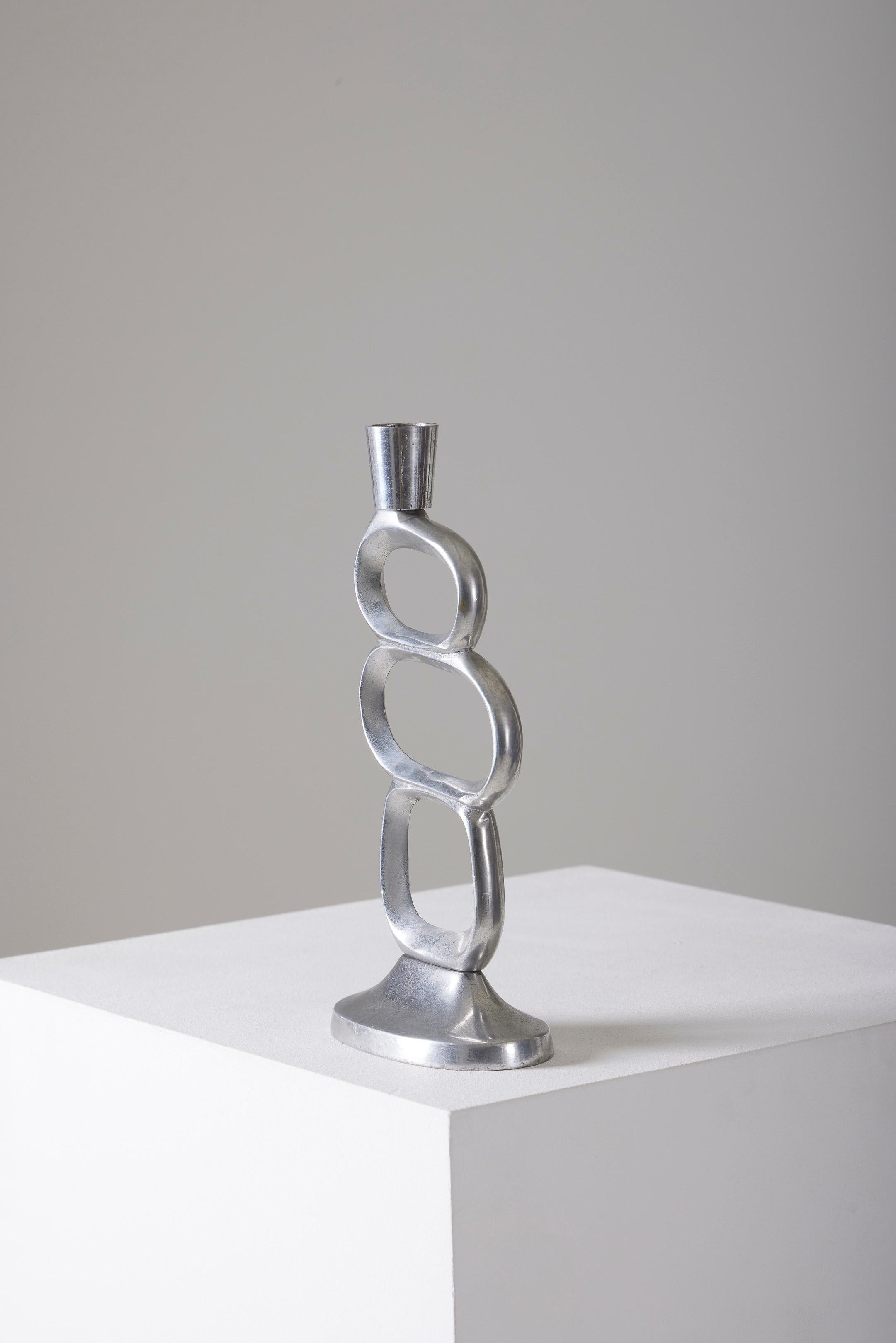 Metal candle holder by Matthew Hilton For Sale 3