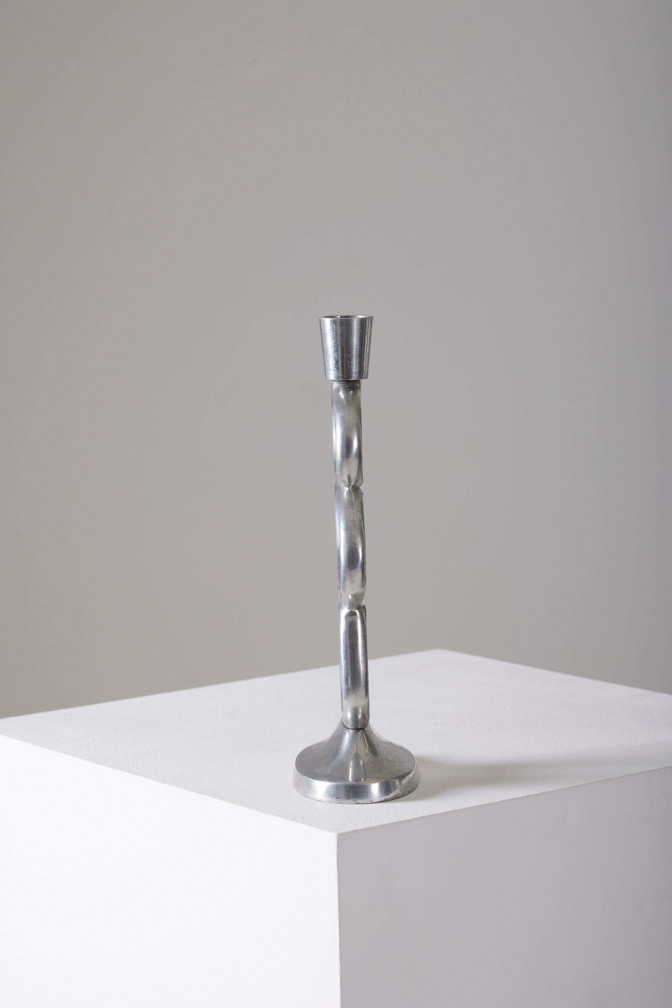 Metal candle holder by Matthew Hilton For Sale 4