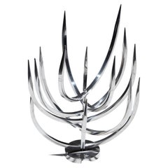 Metal candle holder by Xavier Feal, 1970s